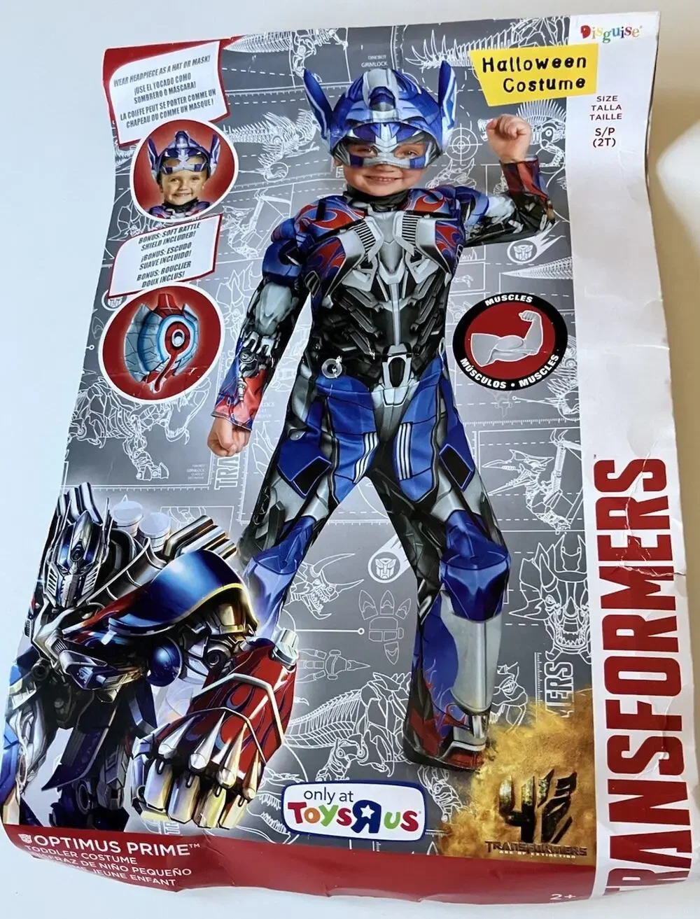 Disguise Transformers Optimus Prime Halloween Costume Kids Size 2T. EUC!!